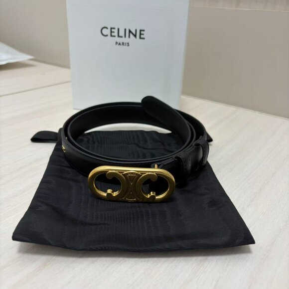 Celine Women‘s Black Belt Size 90